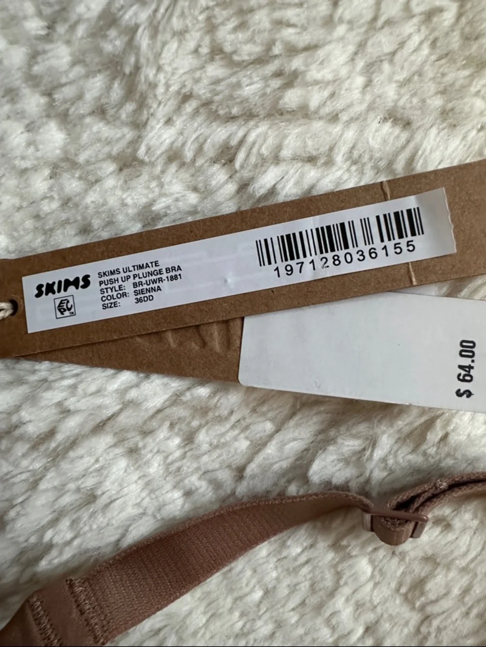 SKIMS Ultimate Push-Up Plunge Bra NWT - Picture 2 of 2